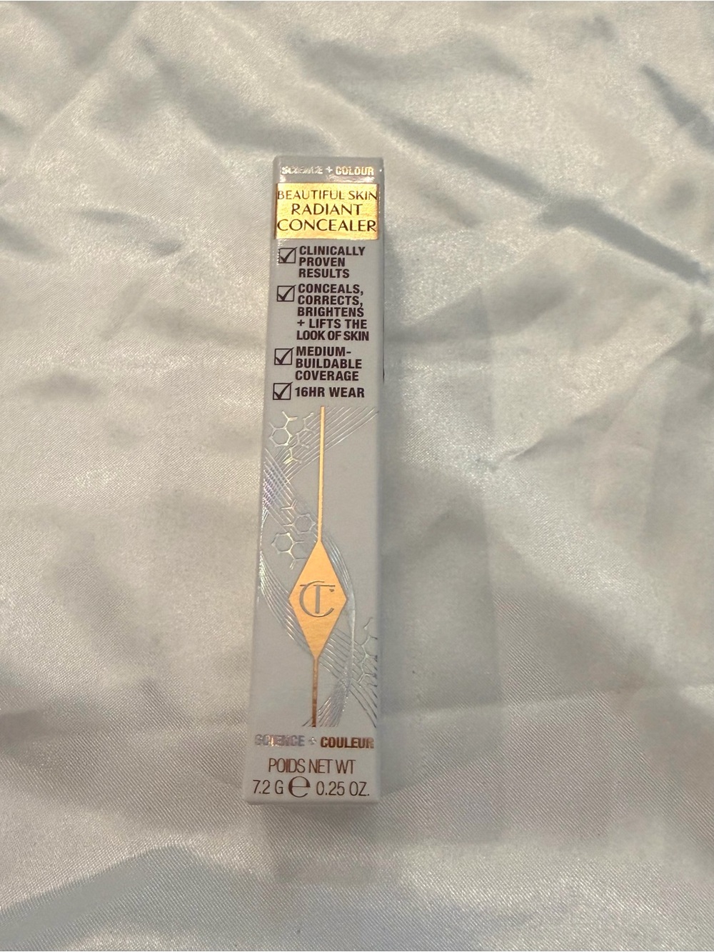 Charlotte Tilbury Concealer 16 DEEP FONCE .25 Oz 16 HR Conceal Correct Brightens